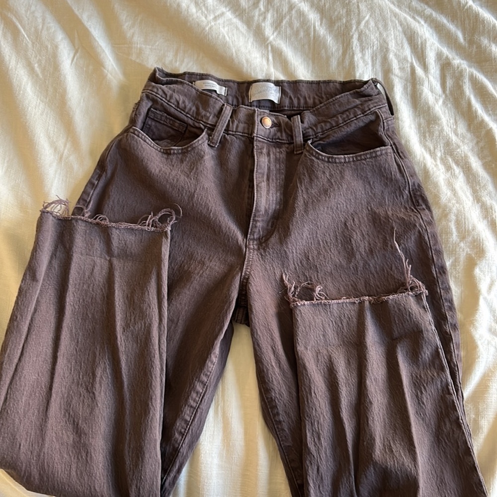 Vintage straight brown jeans